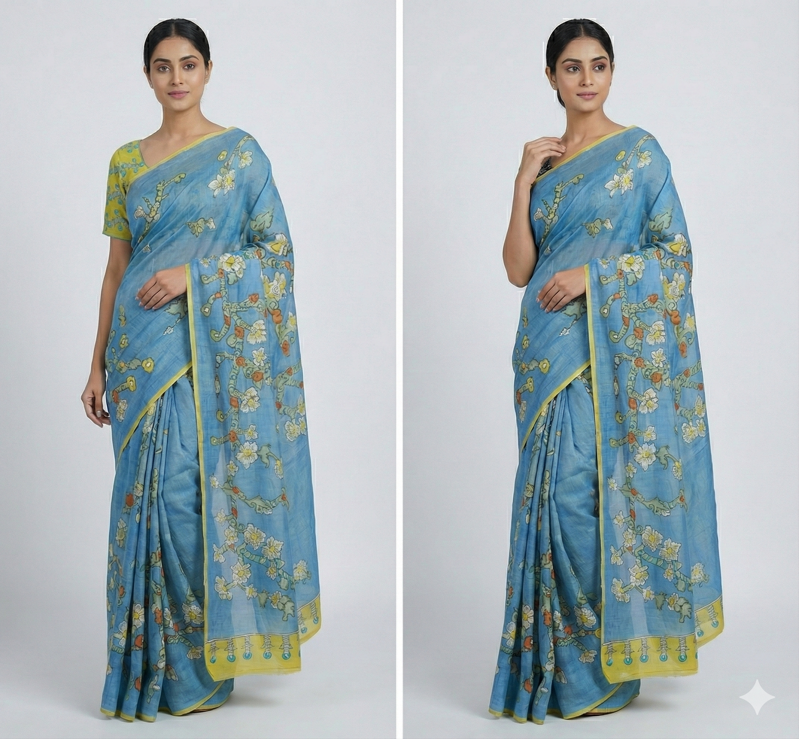 product image drapped to a lady